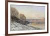 La neige à Port-Marly, gelée blanche (1872)-Alfred Sisley-Framed Giclee Print