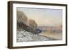 La neige à Port-Marly, gelée blanche (1872)-Alfred Sisley-Framed Giclee Print