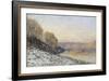 La neige à Port-Marly, gelée blanche (1872)-Alfred Sisley-Framed Giclee Print