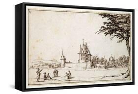 La Neuve Malgrange-Jacques Callot-Framed Stretched Canvas