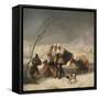 La Nevada or El Invierno, the Snowfall or Winter, 1786-7-Francisco de Goya-Framed Stretched Canvas