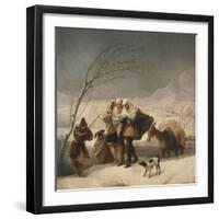 La Nevada or El Invierno, the Snowfall or Winter, 1786-7-Francisco de Goya-Framed Giclee Print