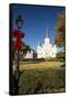 LA, New Orleans. Jackson Square St Louis Cathedral Plaza d' Armas-Trish Drury-Framed Stretched Canvas