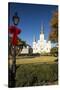 LA, New Orleans. Jackson Square St Louis Cathedral Plaza d' Armas-Trish Drury-Stretched Canvas