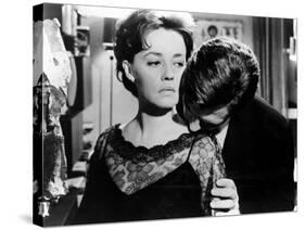 La Notte, Jeanne Moreau, Marcello Mastroianni, 1961-null-Stretched Canvas