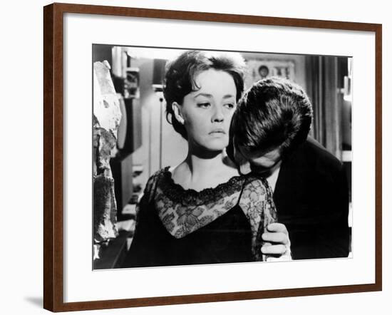 La Notte, Jeanne Moreau, Marcello Mastroianni, 1961-null-Framed Photo