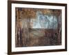 La Nouvelle Lune  (The New Moon) Paysage Nocturne De Bois Peinture D'isaak Brodsky (1884-1939) Oil-Isaak Israilevich Brodsky-Framed Giclee Print