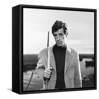 La Novice by Alberto Lattuada with Jean-Paul Belmondo, 1961 (b/w photo)-null-Framed Stretched Canvas