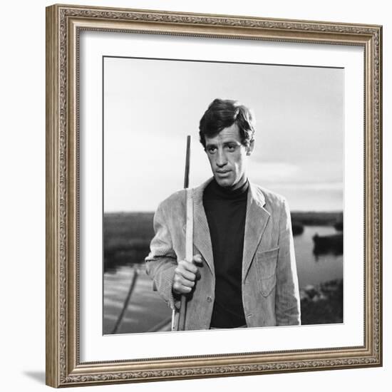 La Novice by Alberto Lattuada with Jean-Paul Belmondo, 1961 (b/w photo)-null-Framed Photo