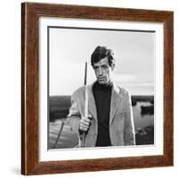 La Novice by Alberto Lattuada with Jean-Paul Belmondo, 1961 (b/w photo)-null-Framed Photo