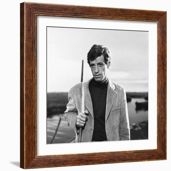 La Novice by Alberto Lattuada with Jean-Paul Belmondo, 1961 (b/w photo)-null-Framed Photo