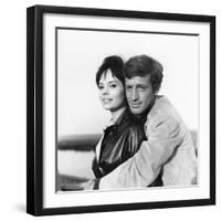 La Novice by Alberto Lattuada with Pascale Petit and Jean-Paul Belmondo, 1961 (b/w photo)-null-Framed Photo