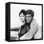 La Novice by Alberto Lattuada with Pascale Petit and Jean-Paul Belmondo, 1961 (b/w photo)-null-Framed Stretched Canvas