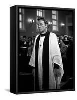 La Nuit by l'iguane THE NIGHT OF THE IGUANA by John Huston with Richard Burton, 1964 (b/w photo)-null-Framed Stretched Canvas