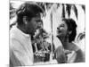 La Nuit by l'iguane THE NIGHT OF THE IGUANA by John Huston with Richard Burton and Ava Gardner, 196-null-Mounted Photo