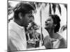 La Nuit by l'iguane THE NIGHT OF THE IGUANA by John Huston with Richard Burton and Ava Gardner, 196-null-Mounted Photo