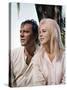 La Nuit by l'iguane THE NIGHT OF THE IGUANA by John Huston with Richard Burton and Sue Lyon, 1964 (-null-Stretched Canvas