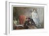 La Nuit D'Octobre, Illustration from "Les Nuits" by Alfred De Musset-Eugene Louis Lami-Framed Giclee Print