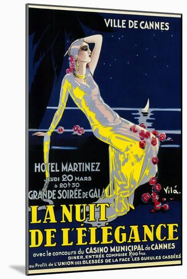 La Nuit De Lelegance Play-Lantern Press-Mounted Art Print