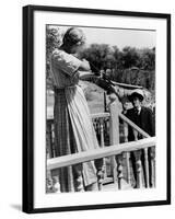 La nuit du Chasseur THE NIGHT OF THE HUNTER by CharlesLaughton with Lilian Gish and Robert Mitchum,-null-Framed Photo