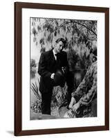 La nuit du Chasseur THE NIGHT OF THE HUNTER by CharlesLaughton with Shelley Winters, Robert Mitchum-null-Framed Photo