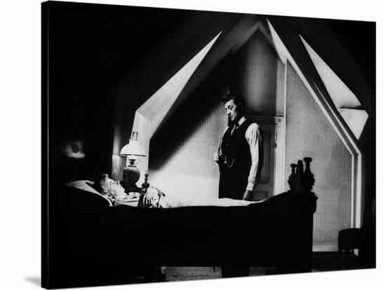 La nuit du Chasseur THE NIGHT OF THE HUNTER by CharlesLaughton with Shelley Winters, Robert Mitchum-null-Stretched Canvas