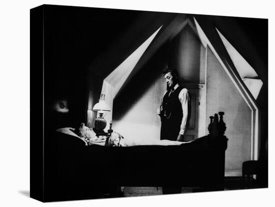 La nuit du Chasseur THE NIGHT OF THE HUNTER by CharlesLaughton with Shelley Winters, Robert Mitchum-null-Stretched Canvas