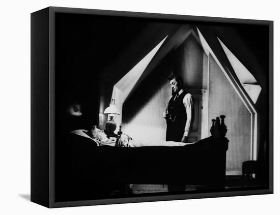 La nuit du Chasseur THE NIGHT OF THE HUNTER by CharlesLaughton with Shelley Winters, Robert Mitchum-null-Framed Stretched Canvas