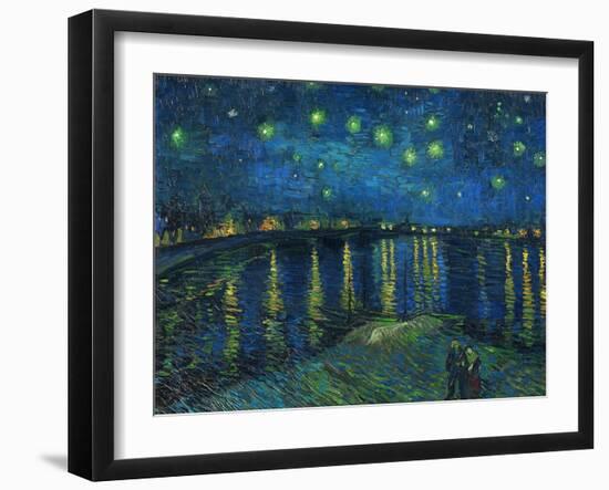 La nuit etoilee-Starry night, Arles 1888 Canvas R. F. 1975-19.-Vincent van Gogh-Framed Giclee Print