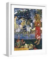 La Orana Maria (Hail Mary)-Paul Gauguin-Framed Art Print