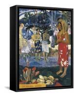 La Orana Maria (Hail Mary)-Paul Gauguin-Framed Stretched Canvas