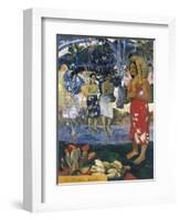 La Orana Maria (Hail Mary)-Paul Gauguin-Framed Art Print