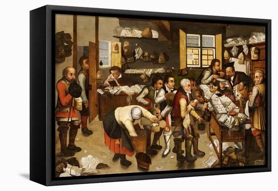 La Paiement Du Dime-Pieter Bruegel the Elder-Framed Stretched Canvas