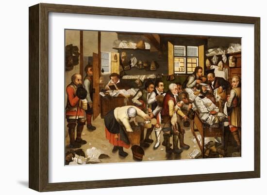 La Paiement Du Dime-Pieter Bruegel the Elder-Framed Giclee Print