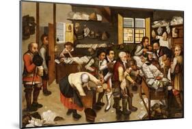 La Paiement Du Dime-Pieter Bruegel the Elder-Mounted Giclee Print