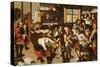 La Paiement Du Dime-Pieter Bruegel the Elder-Stretched Canvas