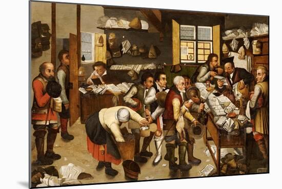 La Paiement Du Dime-Pieter Bruegel the Elder-Mounted Giclee Print