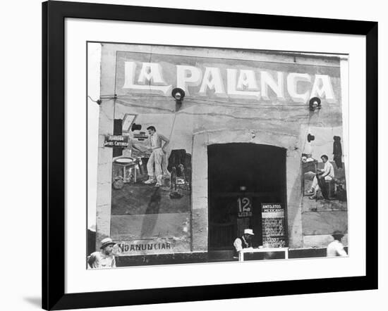 La Palanca (Pulqueria, Avenida Jesus Carranza), Mexico City, c.1927-Tina Modotti-Framed Premium Giclee Print