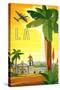 La Palm Tree-null-Stretched Canvas