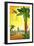 La Palm Tree-null-Framed Giclee Print