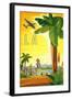 La Palm Tree-null-Framed Giclee Print