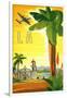 La Palm Tree-null-Framed Giclee Print