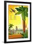 La Palm Tree-null-Framed Giclee Print