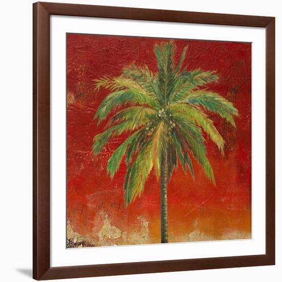 La Palma on Red I-Patricia Pinto-Framed Art Print