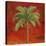 La Palma on Red II-Patricia Pinto-Stretched Canvas