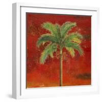 La Palma on Red II-Patricia Pinto-Framed Art Print