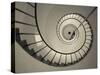 La Paloma, Atlantic Ocean Resort Town, Cabo Santa Maria Lighthouse, Interior Stairs, Uruguay-Walter Bibikow-Stretched Canvas