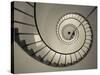 La Paloma, Atlantic Ocean Resort Town, Cabo Santa Maria Lighthouse, Interior Stairs, Uruguay-Walter Bibikow-Stretched Canvas