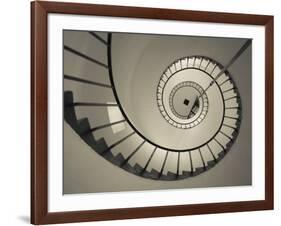 La Paloma, Atlantic Ocean Resort Town, Cabo Santa Maria Lighthouse, Interior Stairs, Uruguay-Walter Bibikow-Framed Photographic Print