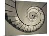 La Paloma, Atlantic Ocean Resort Town, Cabo Santa Maria Lighthouse, Interior Stairs, Uruguay-Walter Bibikow-Mounted Photographic Print